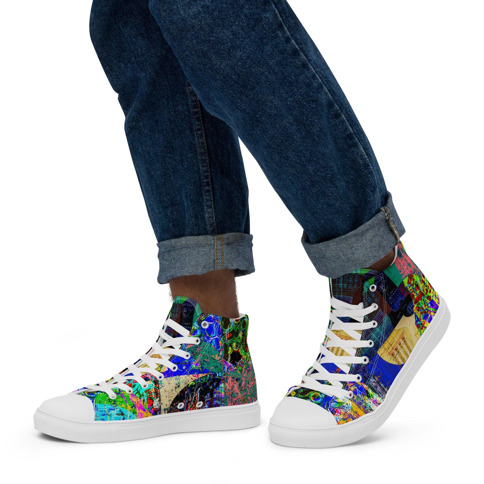 Men’s high top canvas shoes - Elementologie