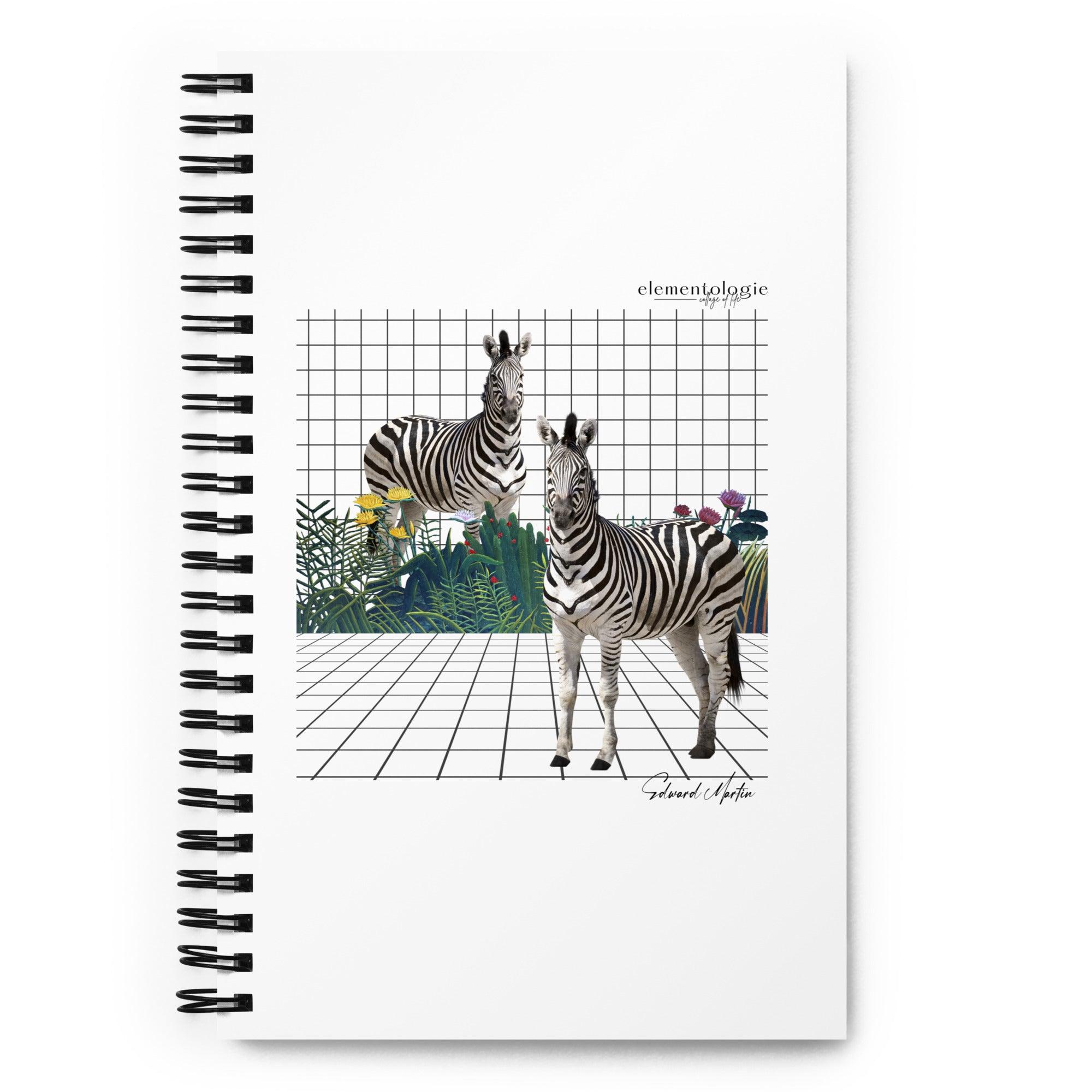 Spiral notebook-Zebras by Edward Martin - Elementologie