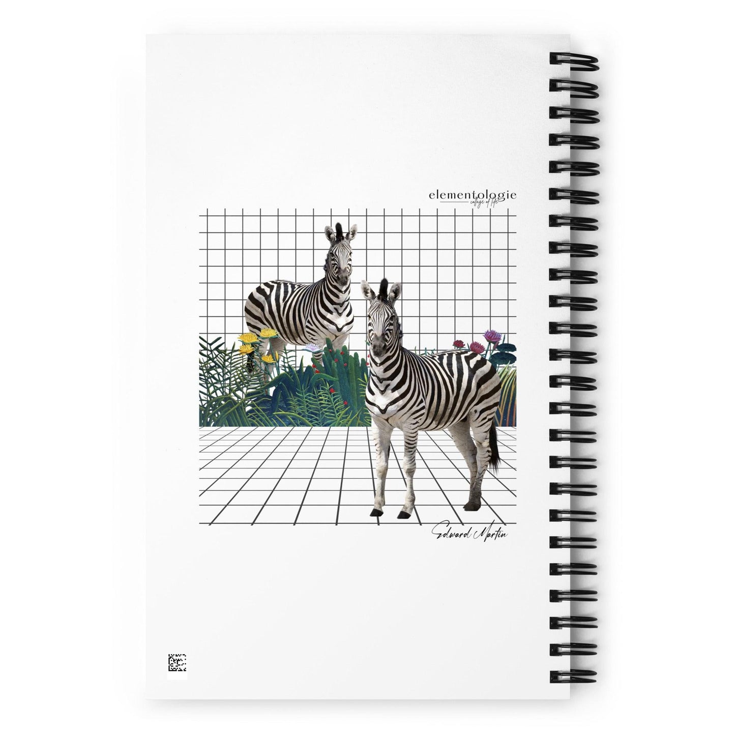 Spiral notebook-Zebras by Edward Martin - Elementologie