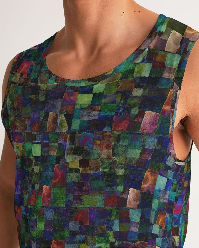 Men's Sports Tank-Mosaic by Edward Martin - Elementologie