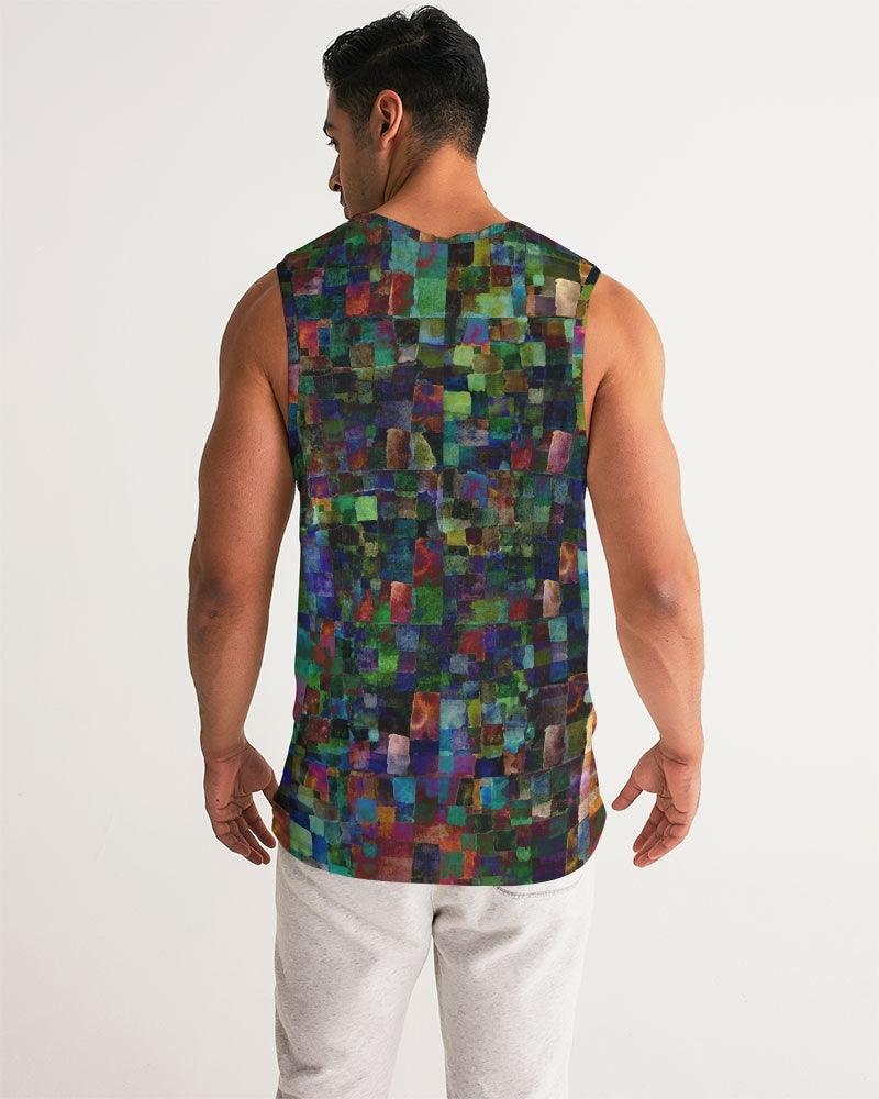 Men's Sports Tank-Mosaic by Edward Martin - Elementologie