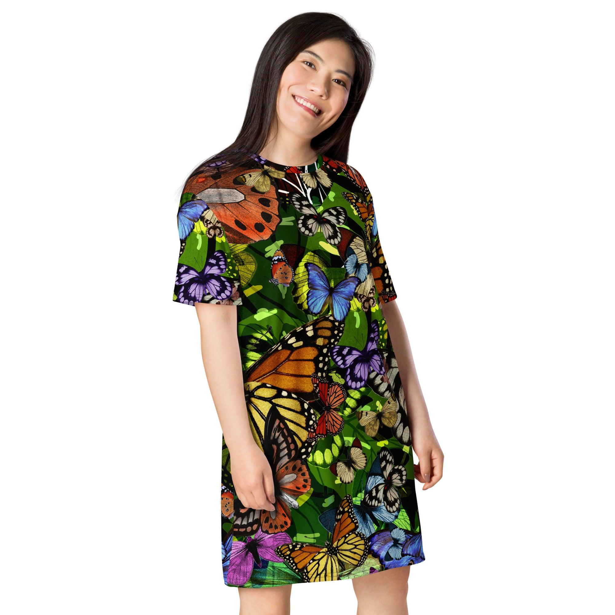 T-shirt -Night Dress-Papillons by Edward Martin - Elementologie