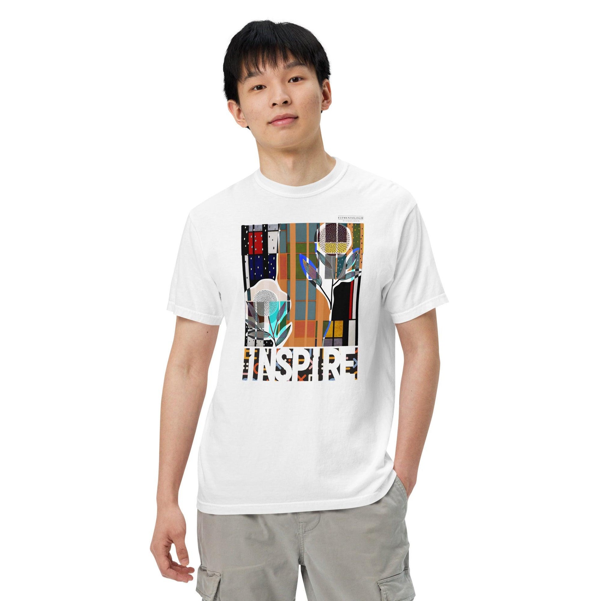 Men’s garment-dyed heavyweight t-shirt-Inspire by Edward Martin - Elementologie