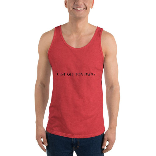 Unisex Tank Top-C'est Qui Ton Papa? - Elementologie