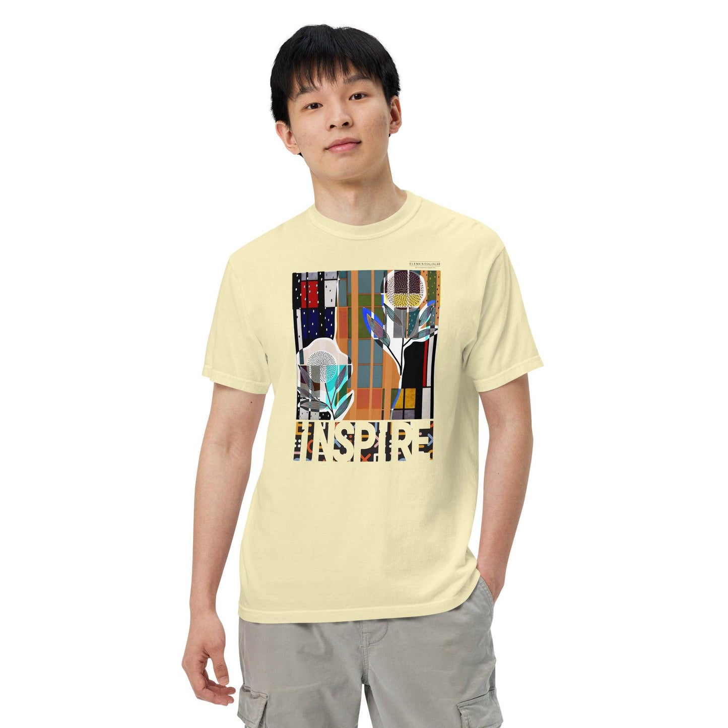 Men’s garment-dyed heavyweight t-shirt-Inspire by Edward Martin - Elementologie