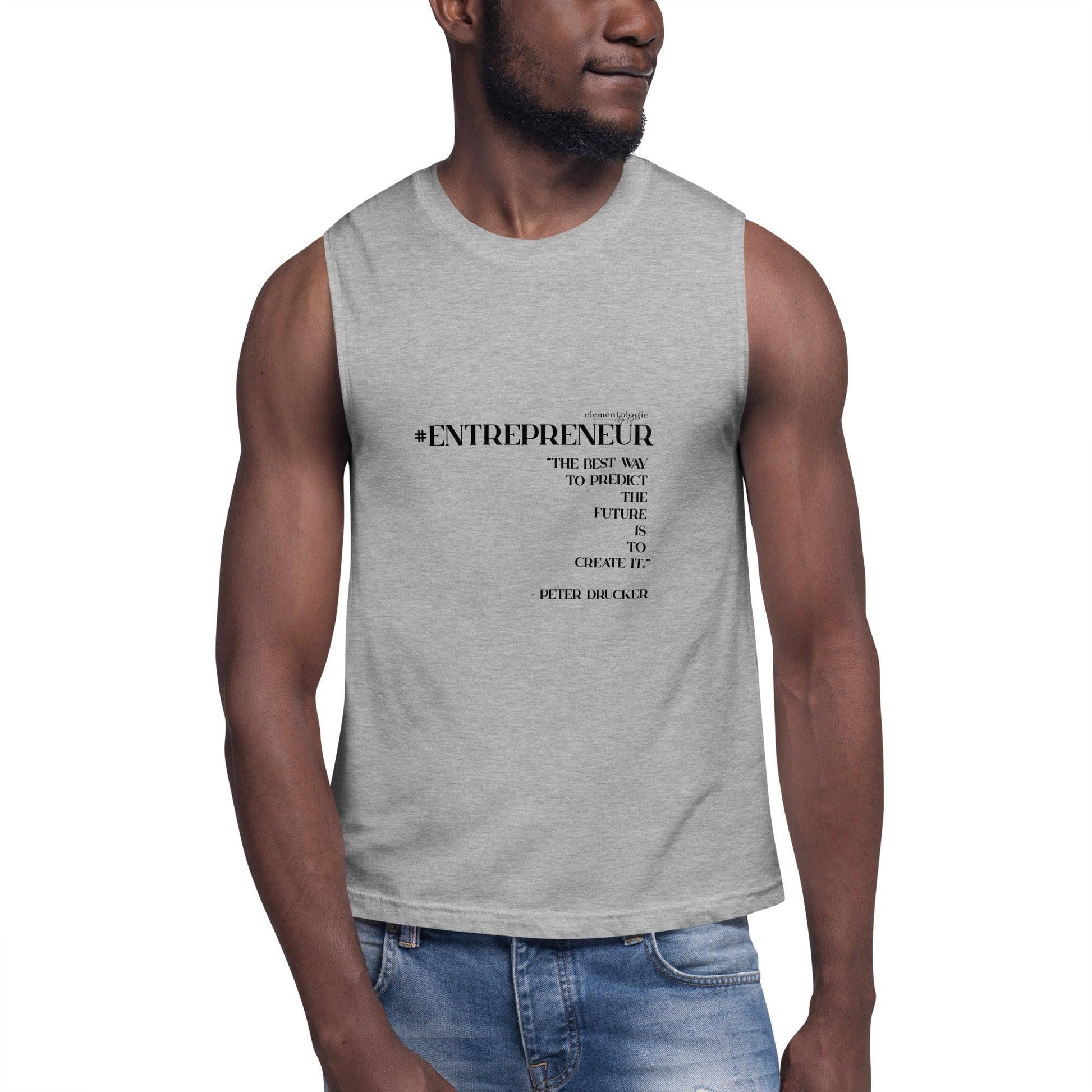 Unisex Muscle Shirt-#Entreprenuer - Elementologie