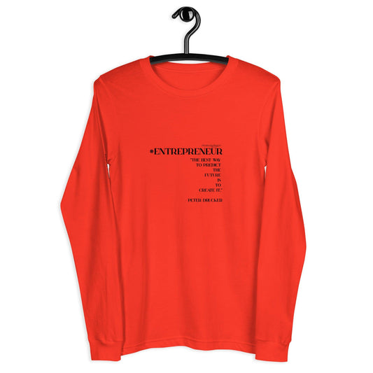 Unisex Long Sleeve Tee-#entrepreneur-The Best Way to Predict the Future - Elementologie