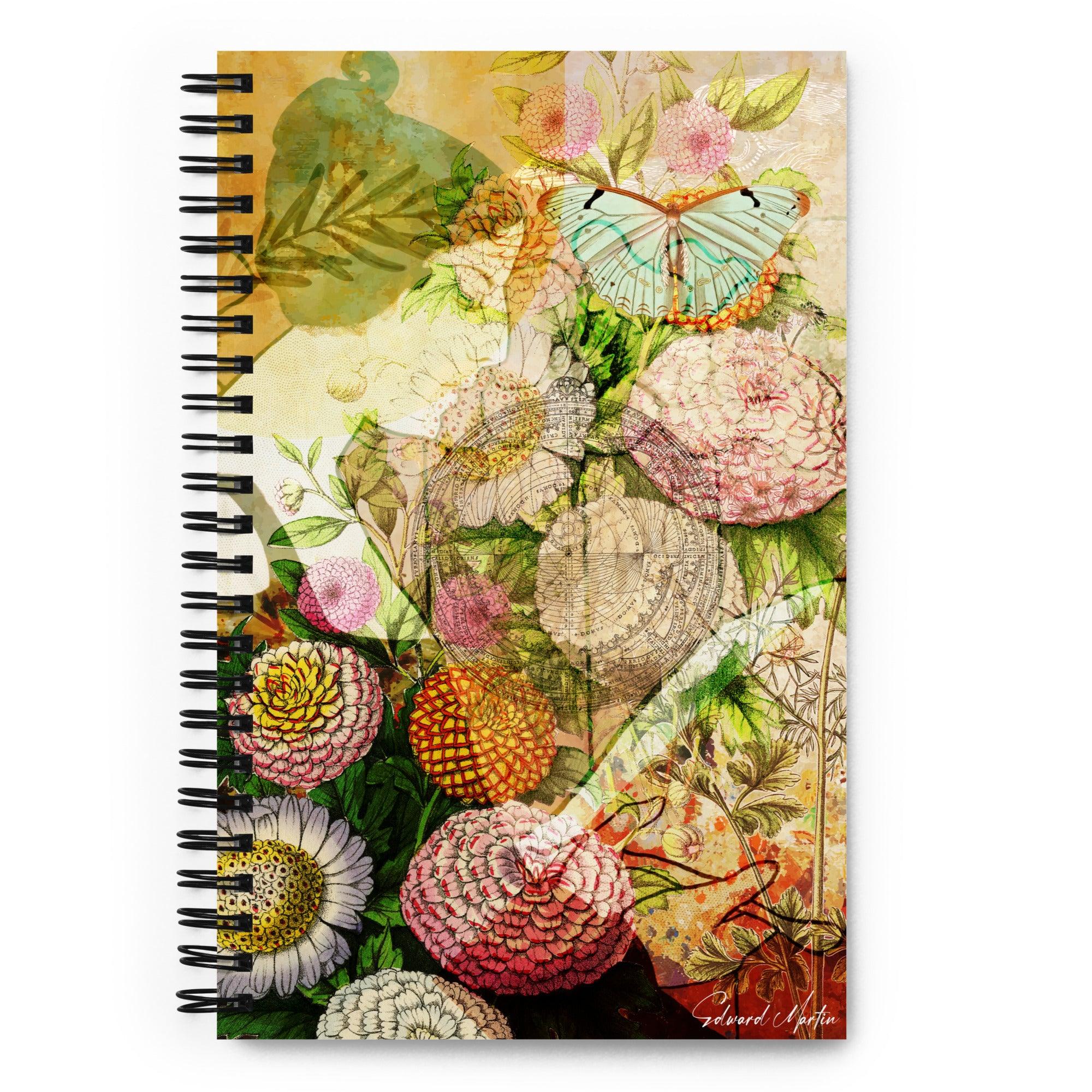 Spiral notebook-Book in the Garden by Edward Martin - Elementologie