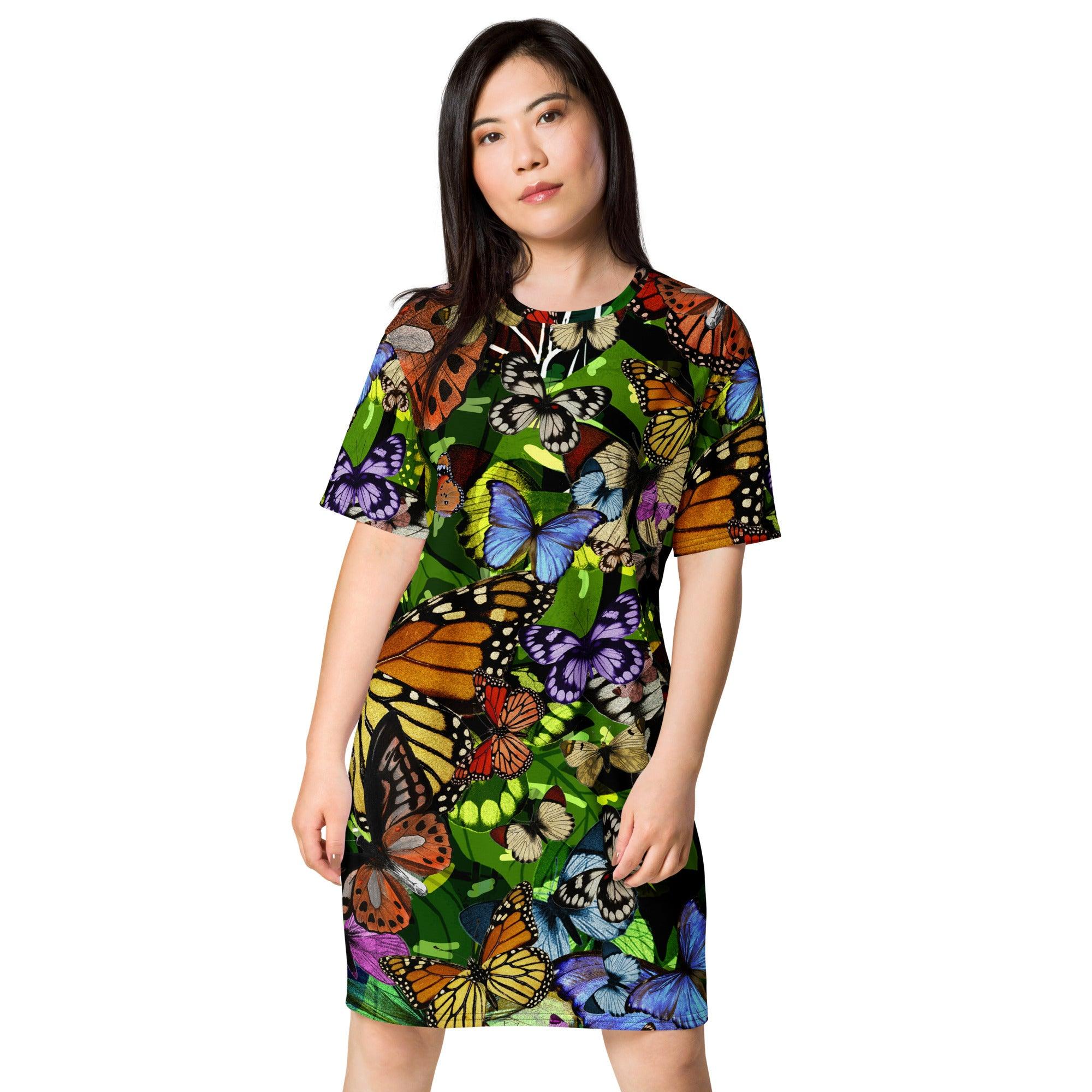 T-shirt -Night Dress-Papillons by Edward Martin - Elementologie