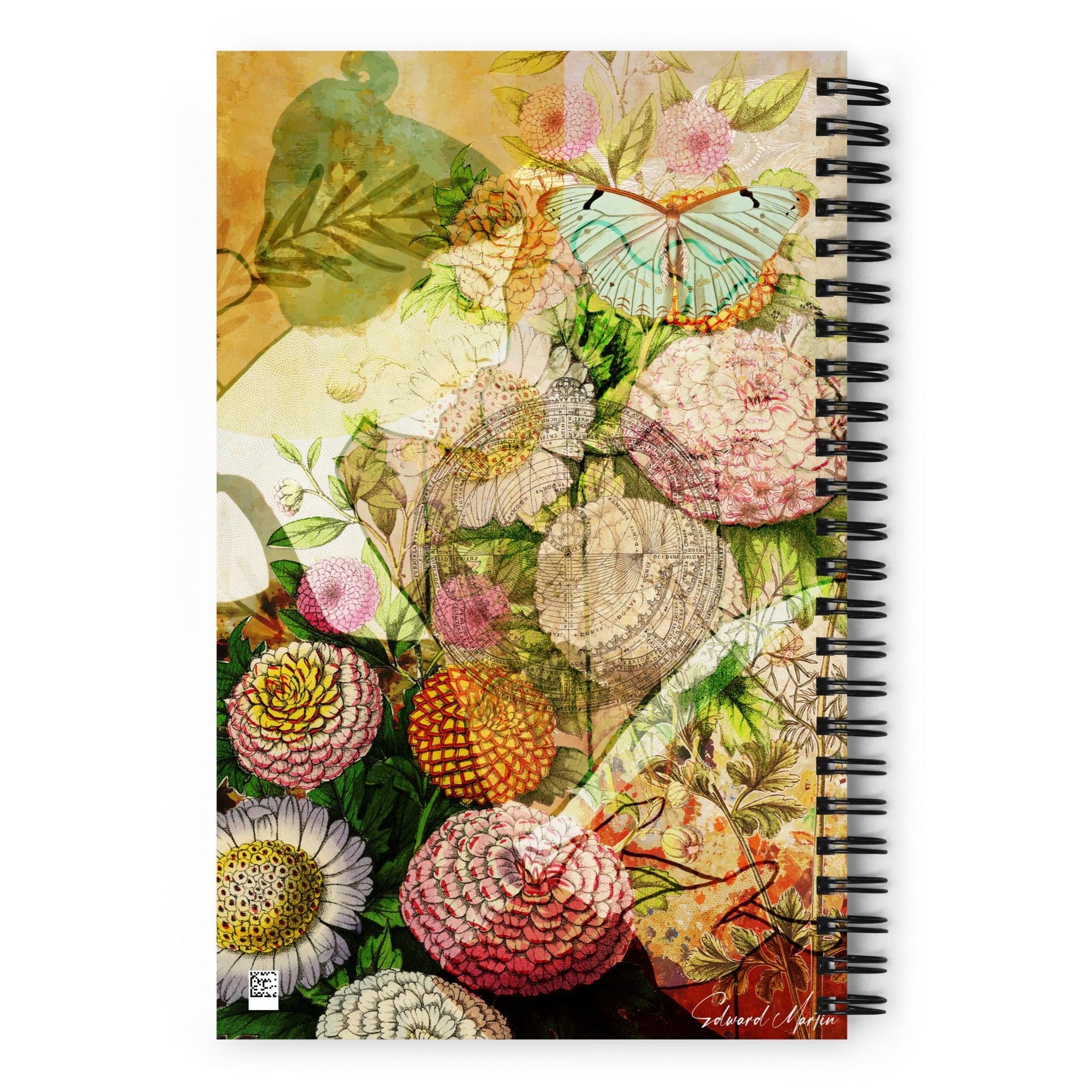 Spiral notebook-Book in the Garden by Edward Martin - Elementologie