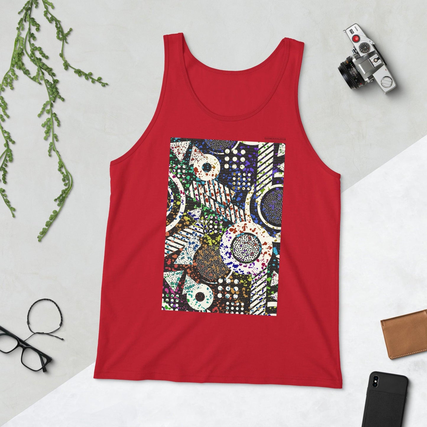 Unisex Tank Top-Up and Down by Edward Martin - Elementologie