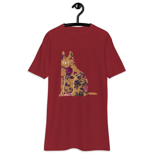 Unisex premium heavyweight tee-Botanical Cat No.01 - Elementologie