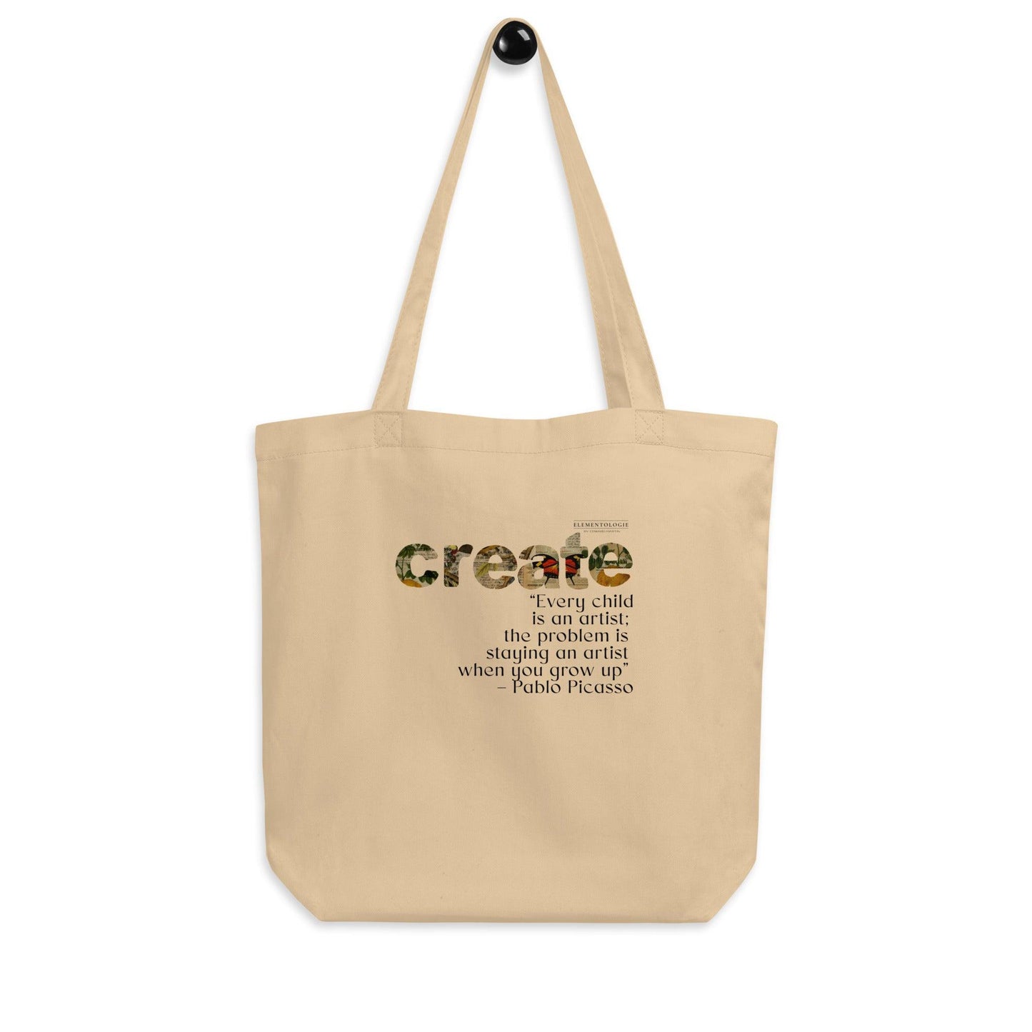 Eco Tote Bag-Create-Pablo Picasso - Elementologie