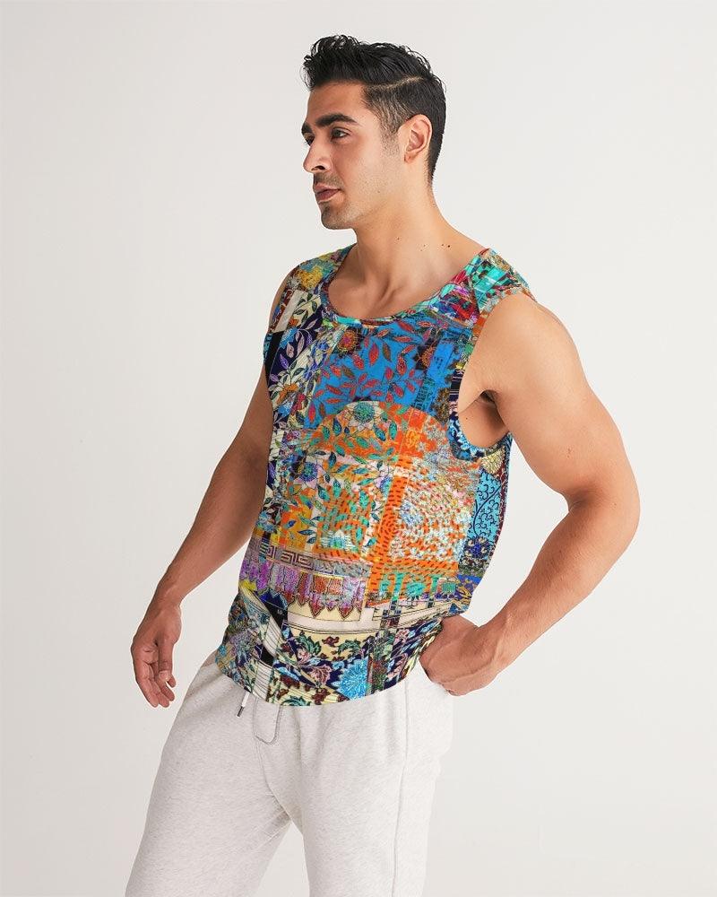 Men's Sports Tank-Abstract No..406 by Edward Martin - Elementologie