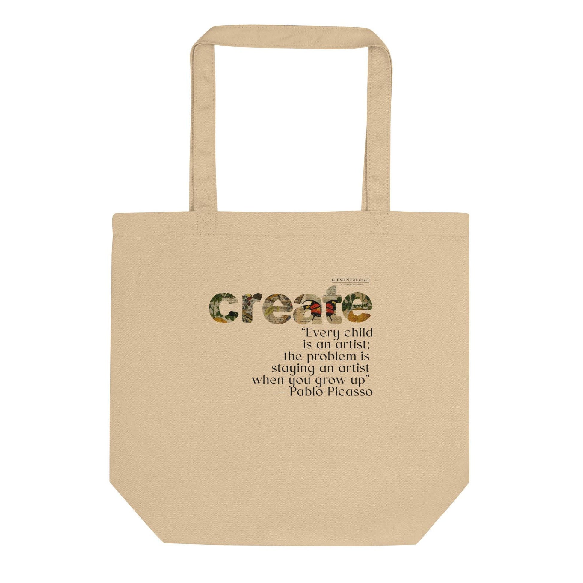 Eco Tote Bag-Create-Pablo Picasso - Elementologie