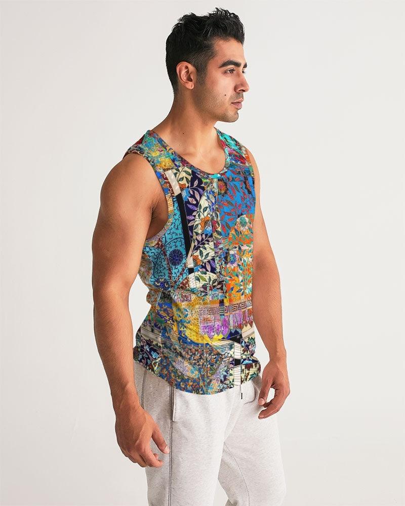 Men's Sports Tank-Abstract No..406 by Edward Martin - Elementologie