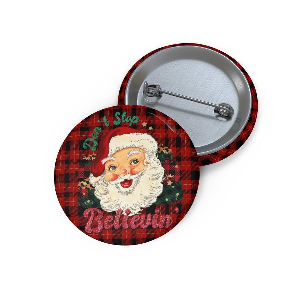 Pin Button-Vintage Santa - Elementologie