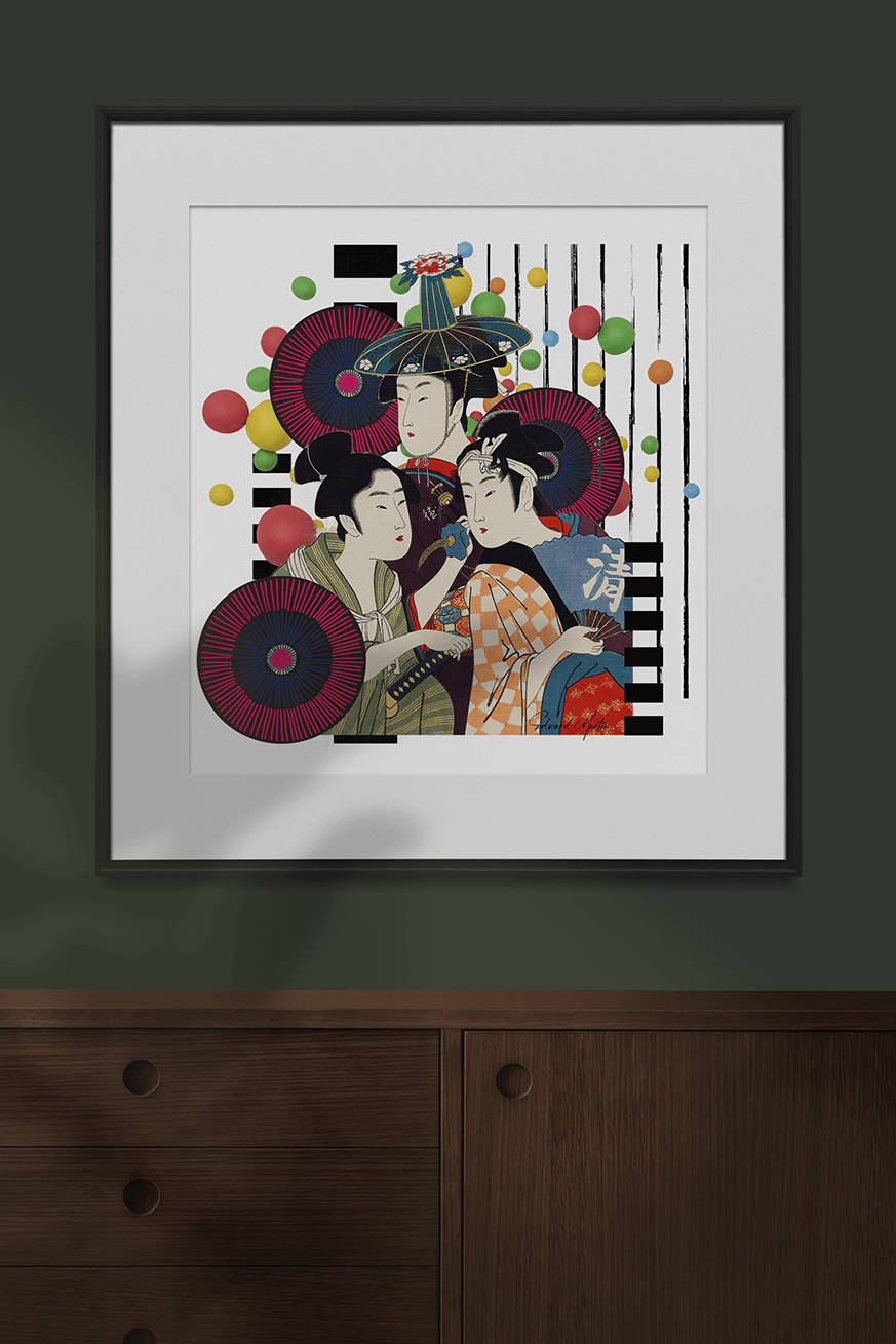 Geisha House- Collage by Edward Martin - Elementologie