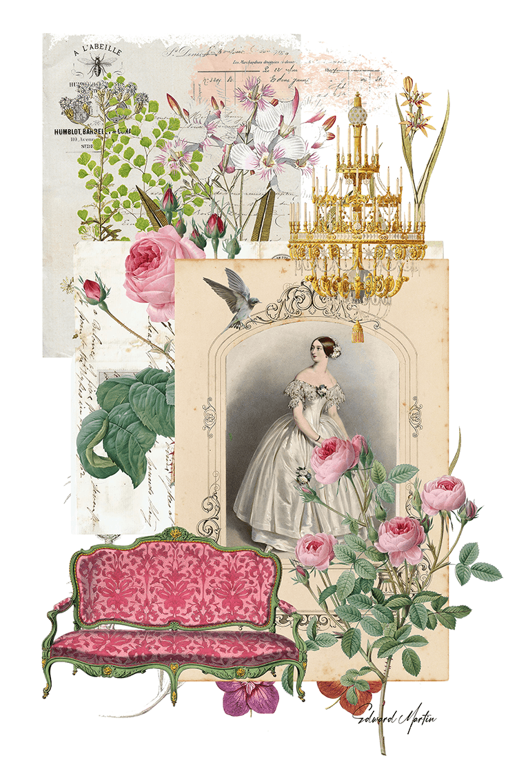The Debutante-Collage by Edward Martin - Elementologie