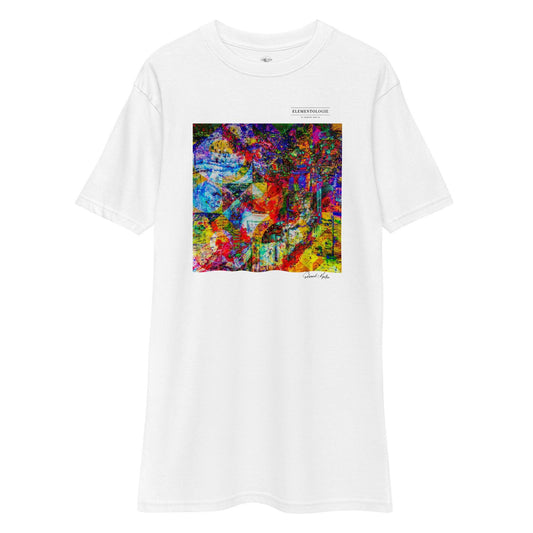 Unisex premium heavyweight tee-Abstract No.16 by Edward Martin - Elementologie