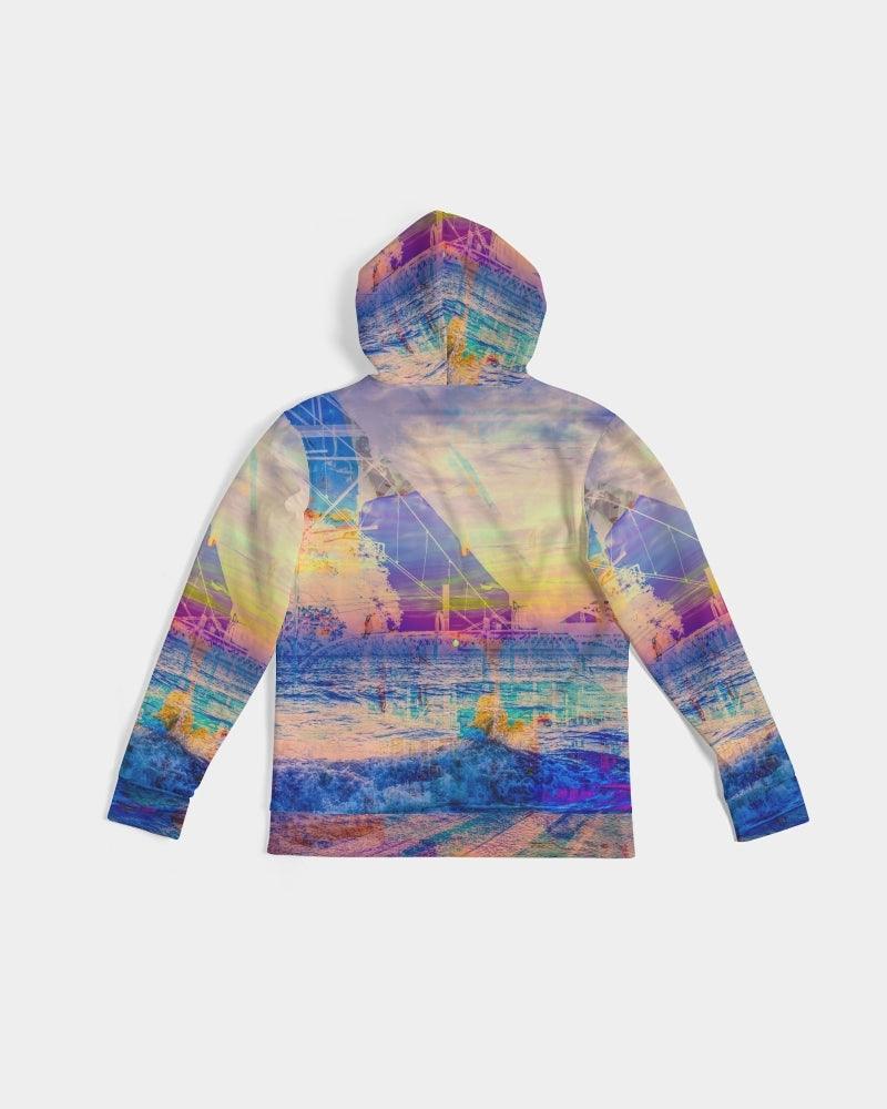 Men's Hoodie-Abstract Collage No.237 by Edward Martin - Elementologie