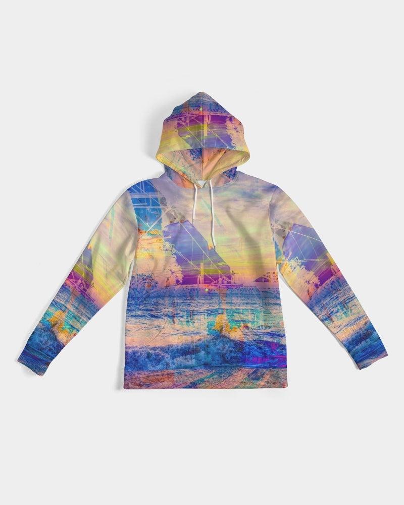 Men's Hoodie-Abstract Collage No.237 by Edward Martin - Elementologie