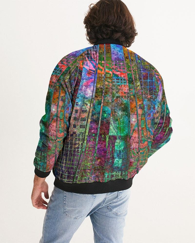 Men's Bomber Jacket-Abstract-357 by Edward Martin - Elementologie