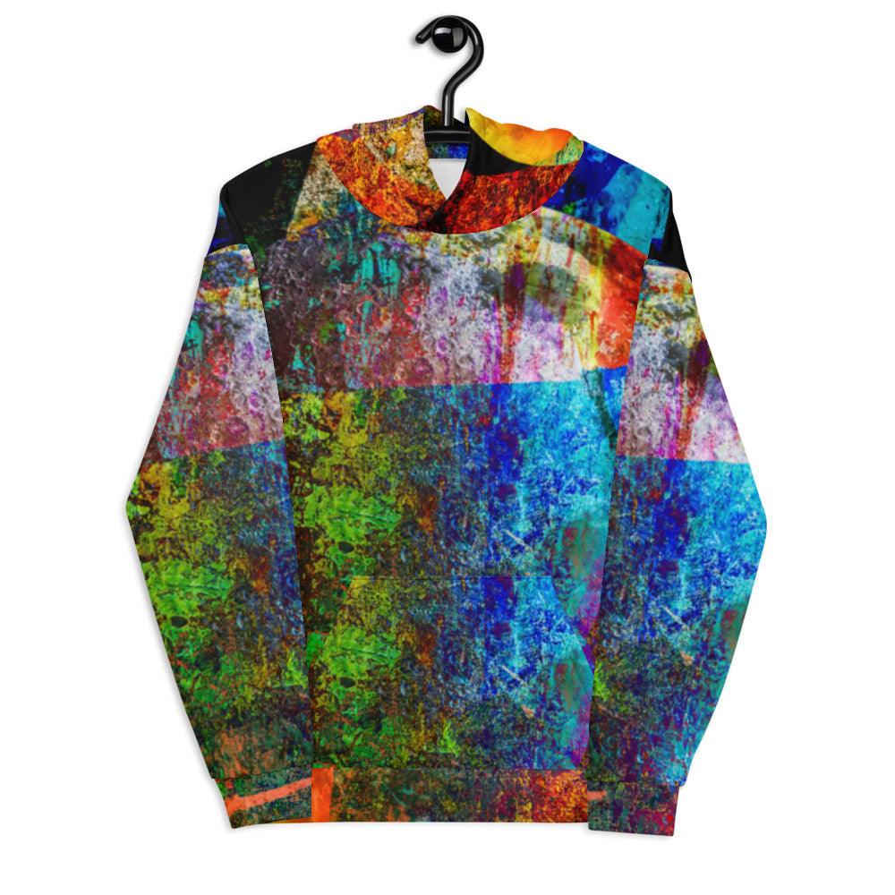 Unisex Hoodie-Abstract No.25 by Edward Martin - Elementologie