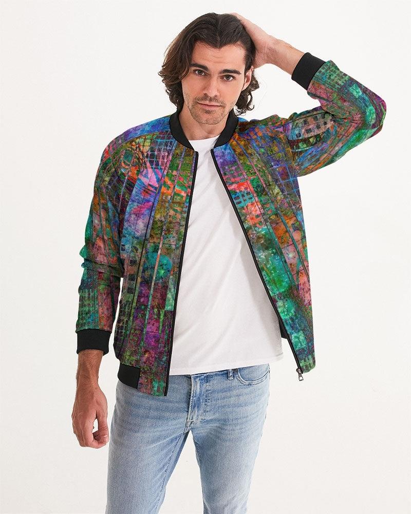 Men's Bomber Jacket-Abstract-357 by Edward Martin - Elementologie