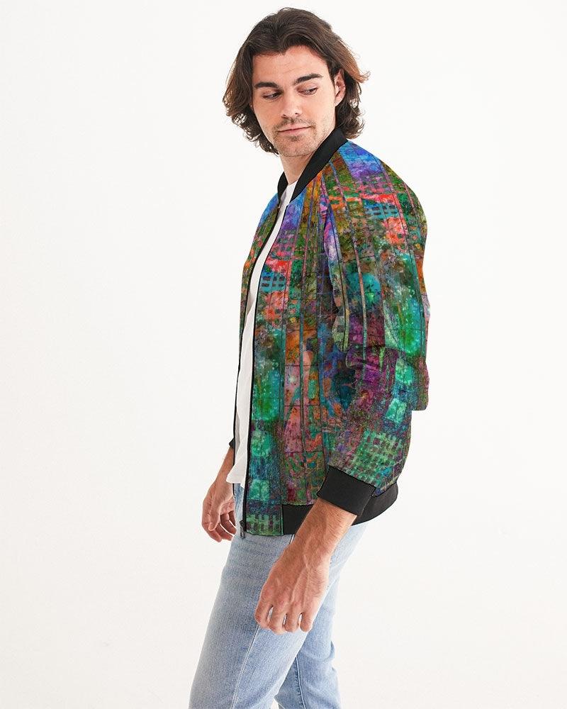 Men's Bomber Jacket-Abstract-357 by Edward Martin - Elementologie