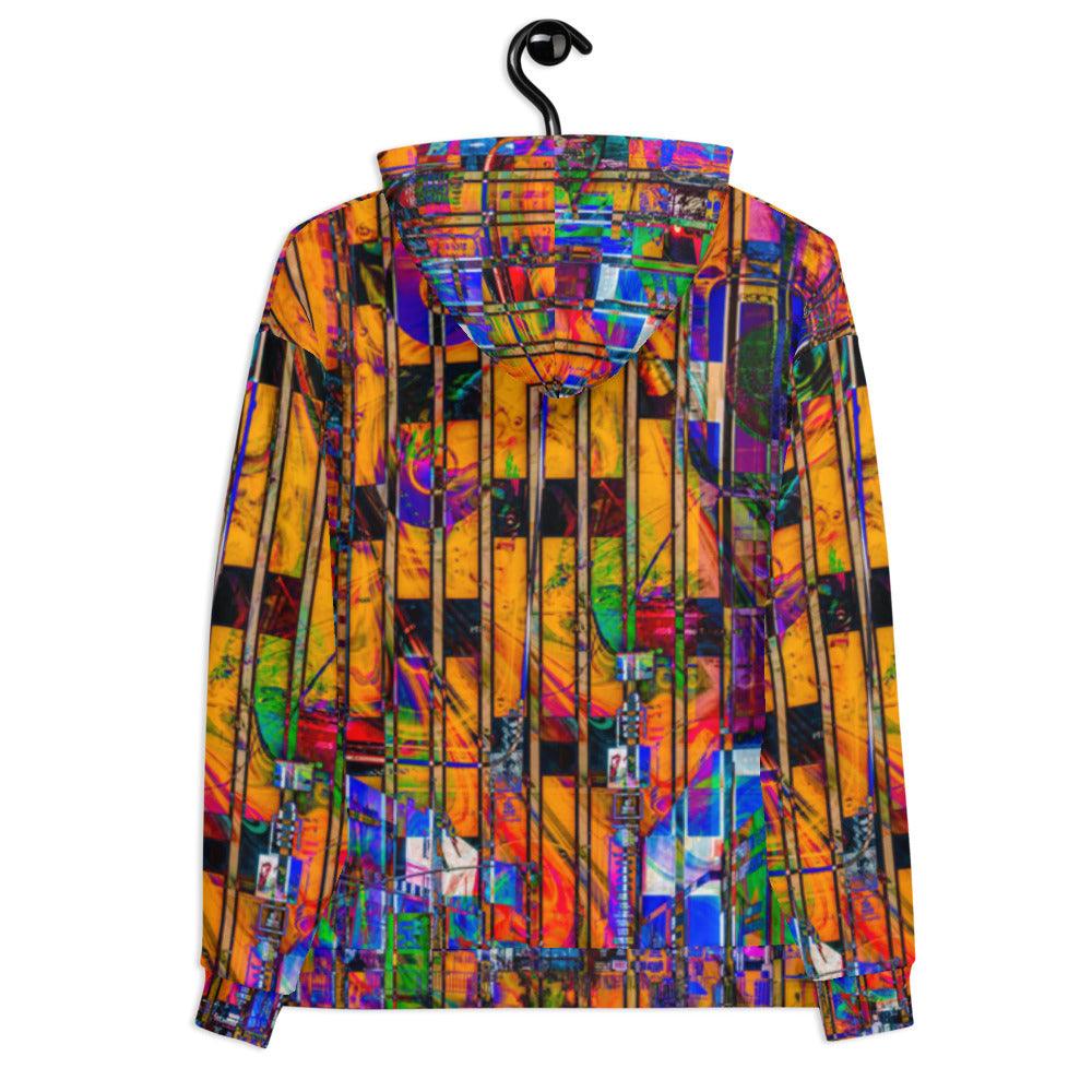 Unisex Hoodie-Abstract City No.03 by Edward Martin - Elementologie