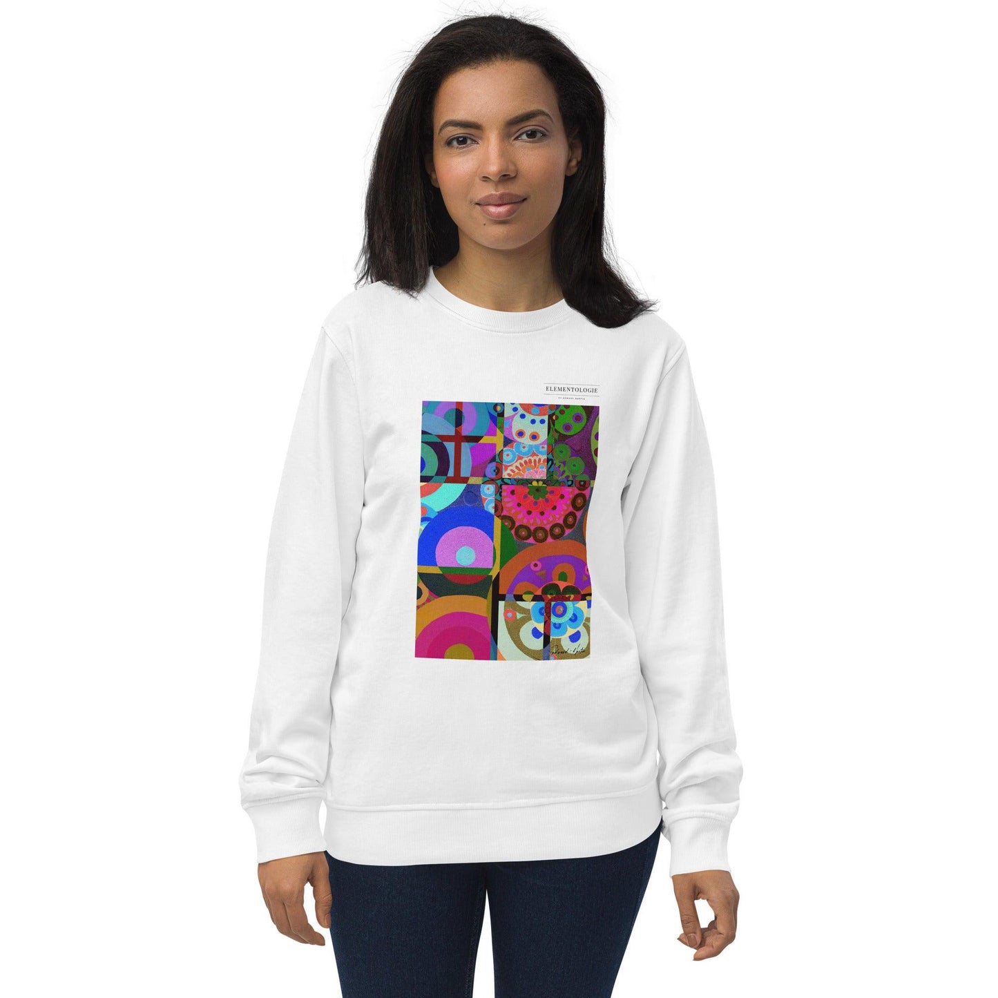 Unisex Organic Sweatshirt-Abstract No.401 by Edward Martin - Elementologie