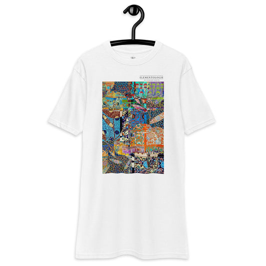 Unisex premium heavyweight tee-Abstract No.406 by Edward Martin - Elementologie