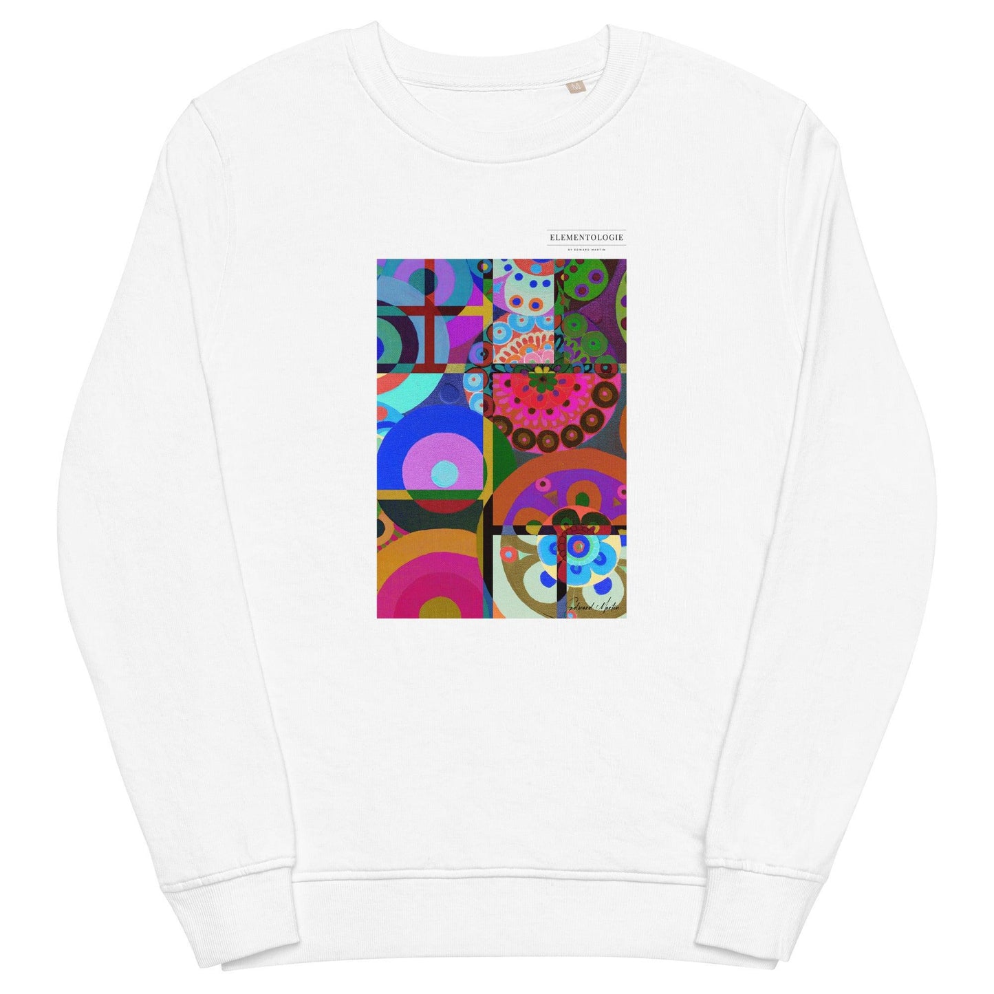 Unisex Organic Sweatshirt-Abstract No.401 by Edward Martin - Elementologie