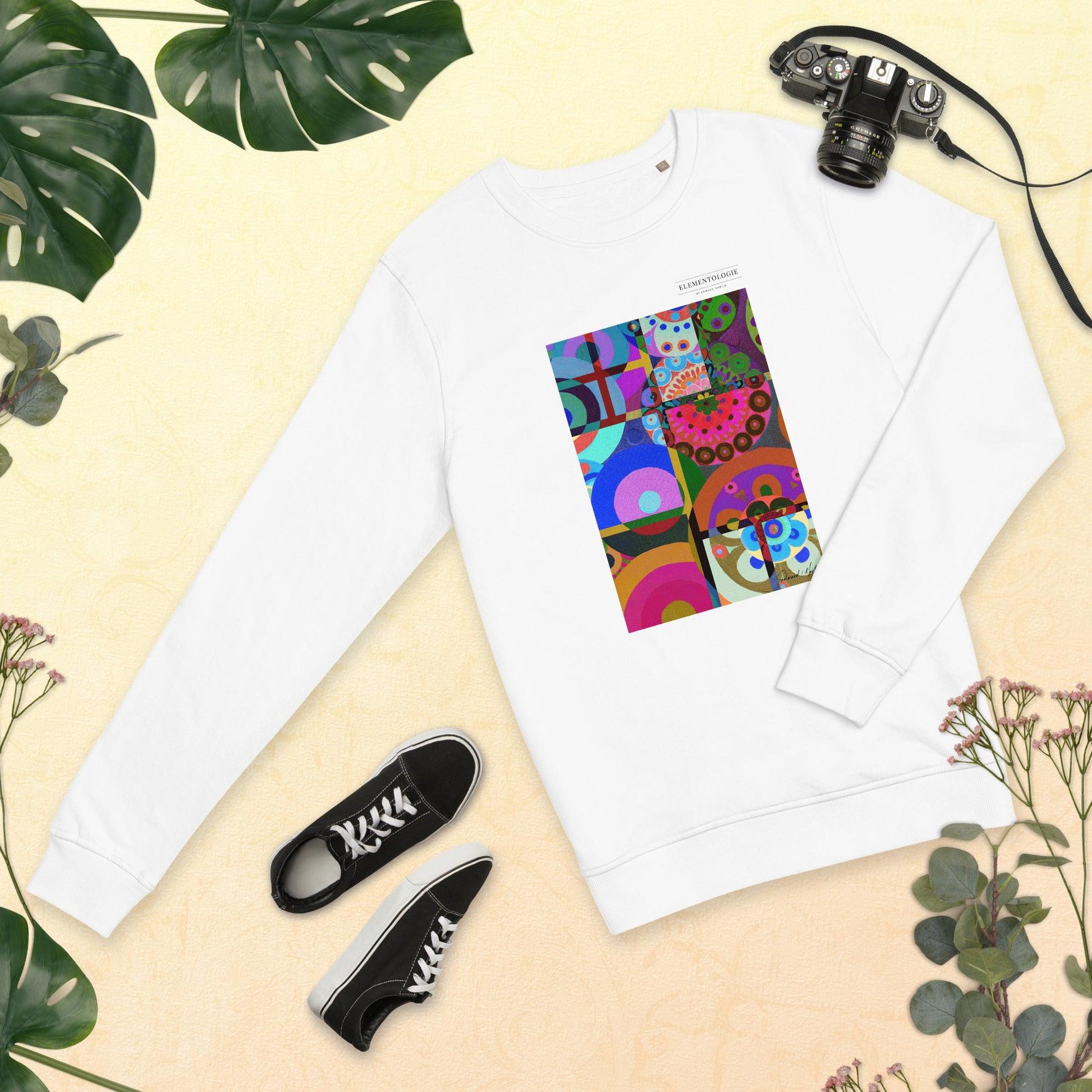 Unisex Organic Sweatshirt-Abstract No.401 by Edward Martin - Elementologie