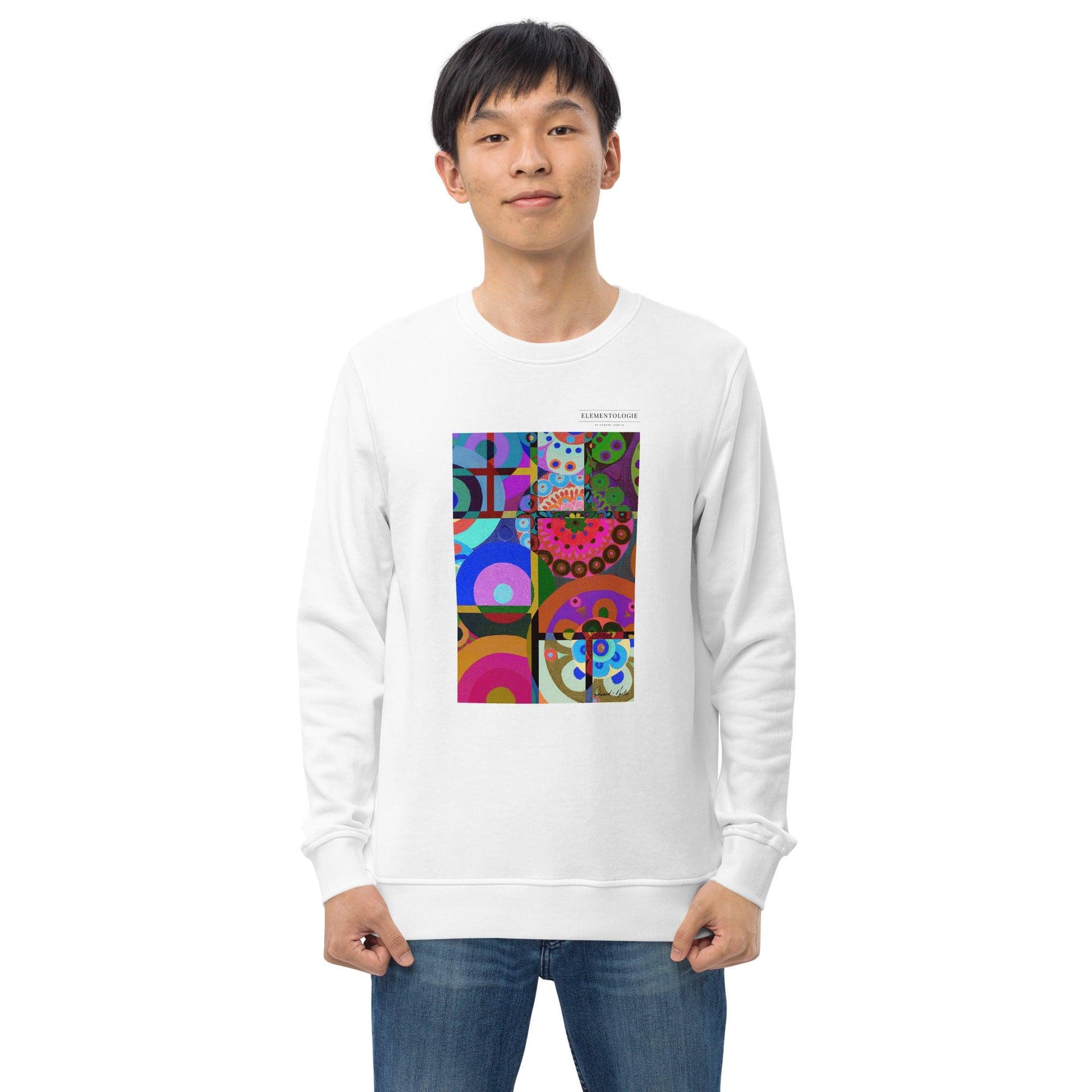 Unisex Organic Sweatshirt-Abstract No.401 by Edward Martin - Elementologie