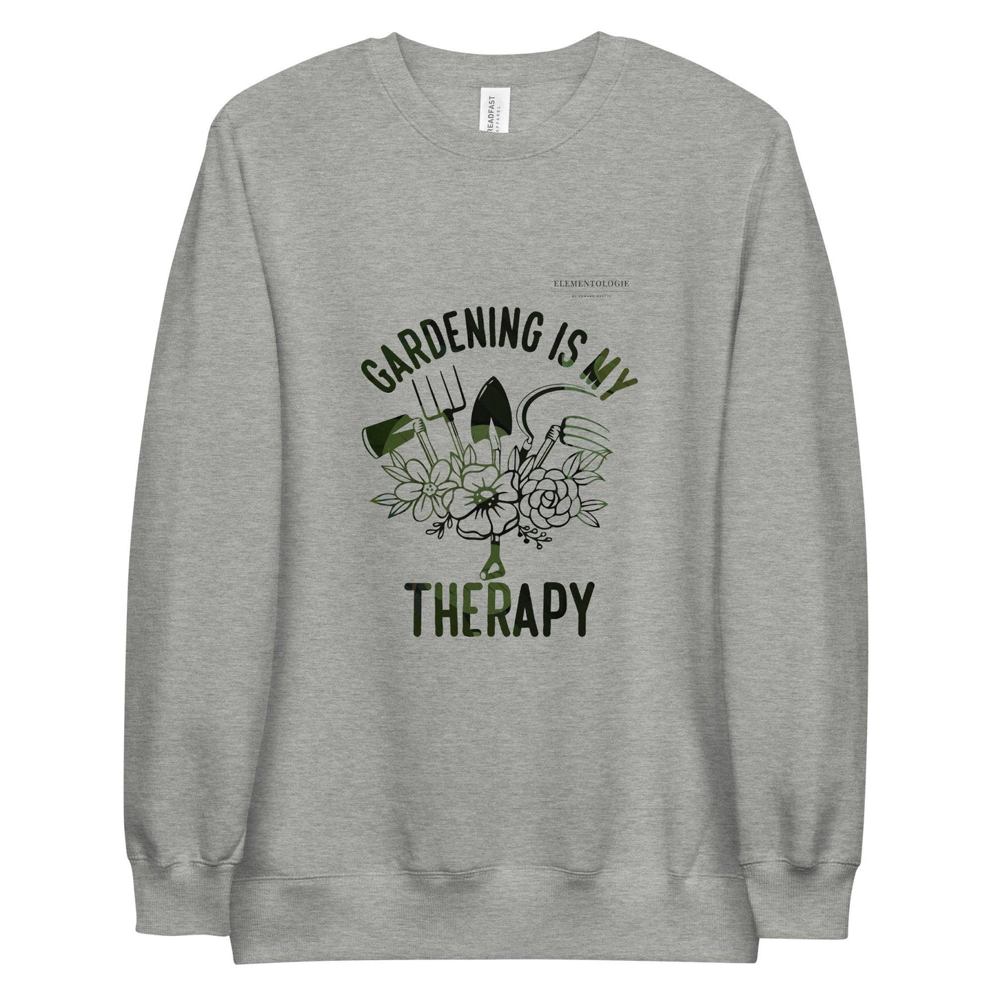 Unisex Fashion Sweatshirt-Gardening Is My Therapy - Elementologie