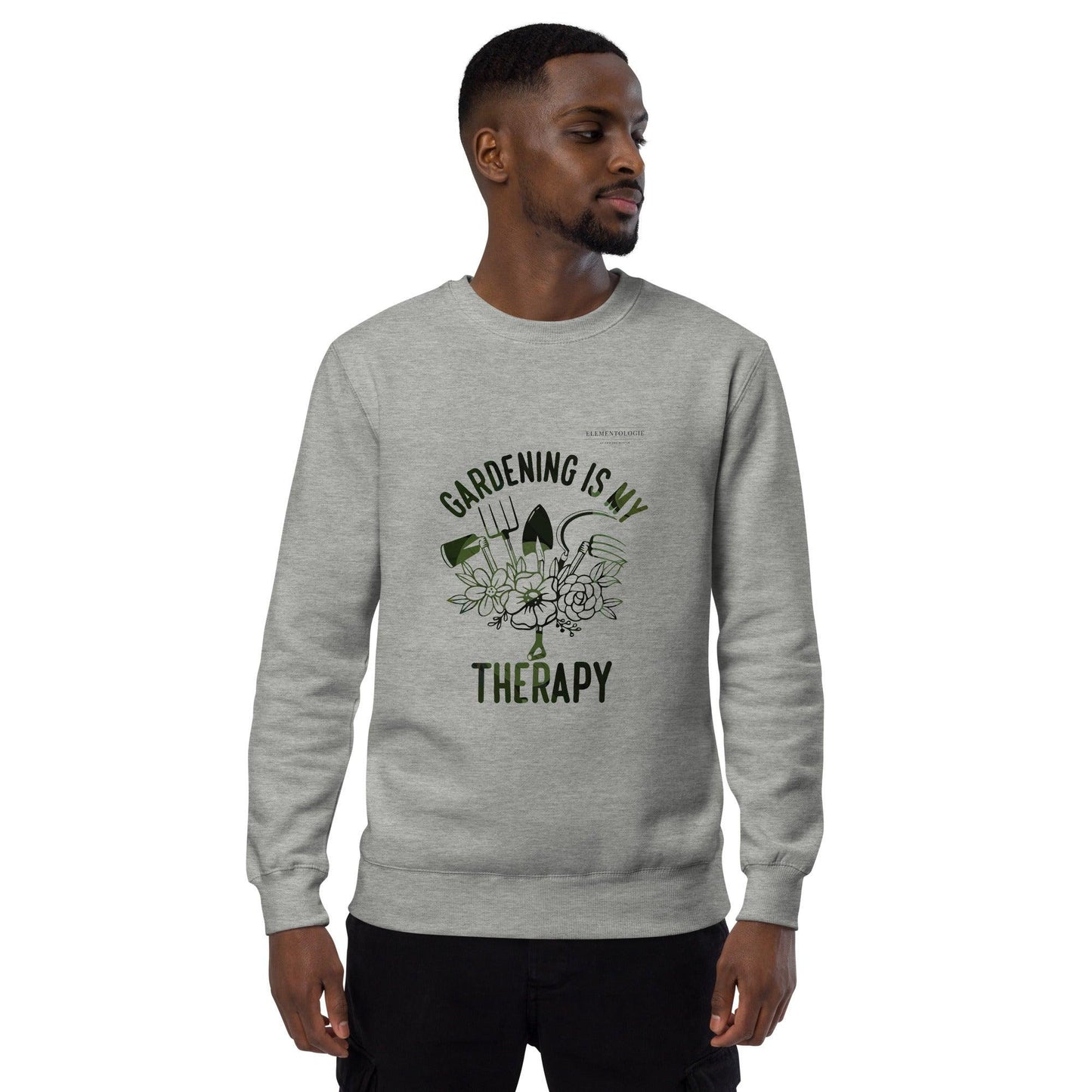 Unisex Fashion Sweatshirt-Gardening Is My Therapy - Elementologie