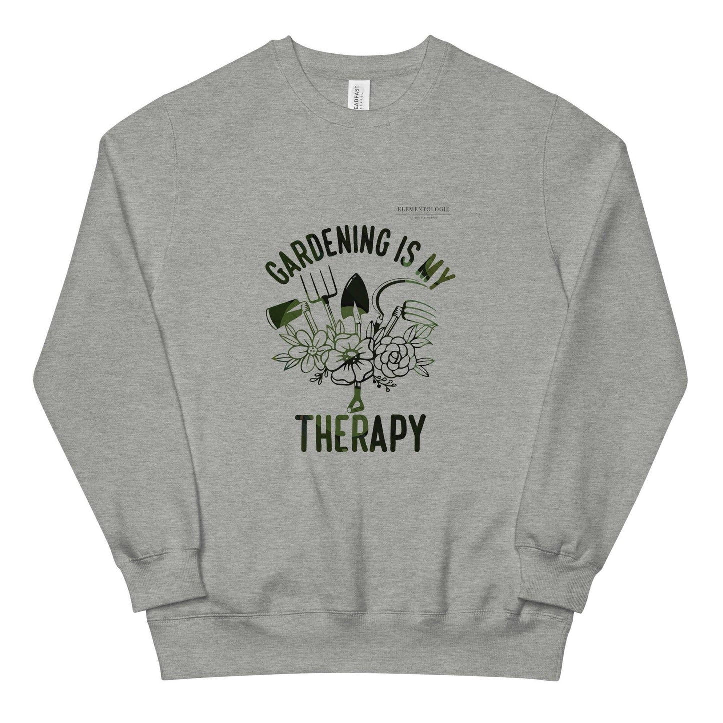 Unisex Fashion Sweatshirt-Gardening Is My Therapy - Elementologie