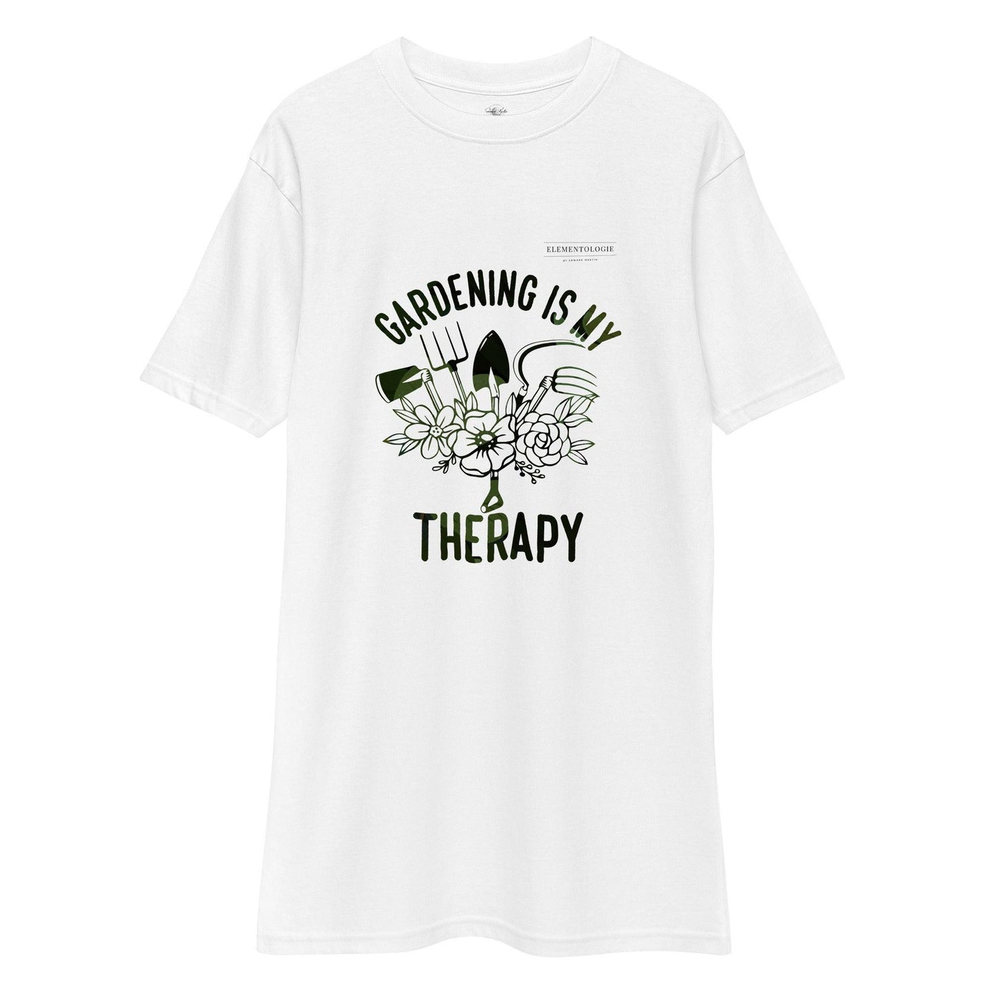 Unisex premium heavyweight tee-Gardening Is My Therapy - Elementologie