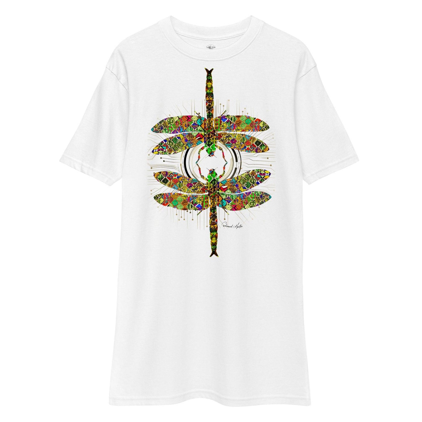 Unisex premium heavyweight tee-Fantastical Dragons by Edward Martin - Elementologie