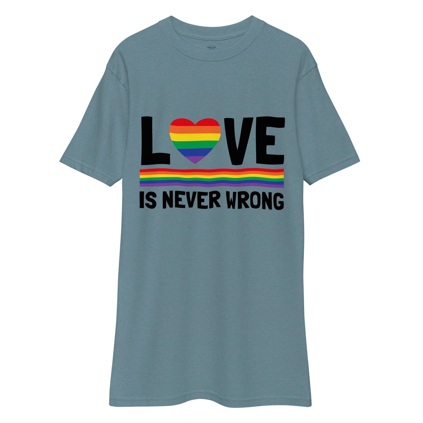 Unisex premium heavyweight tee-Love Is Never Wrong - Elementologie