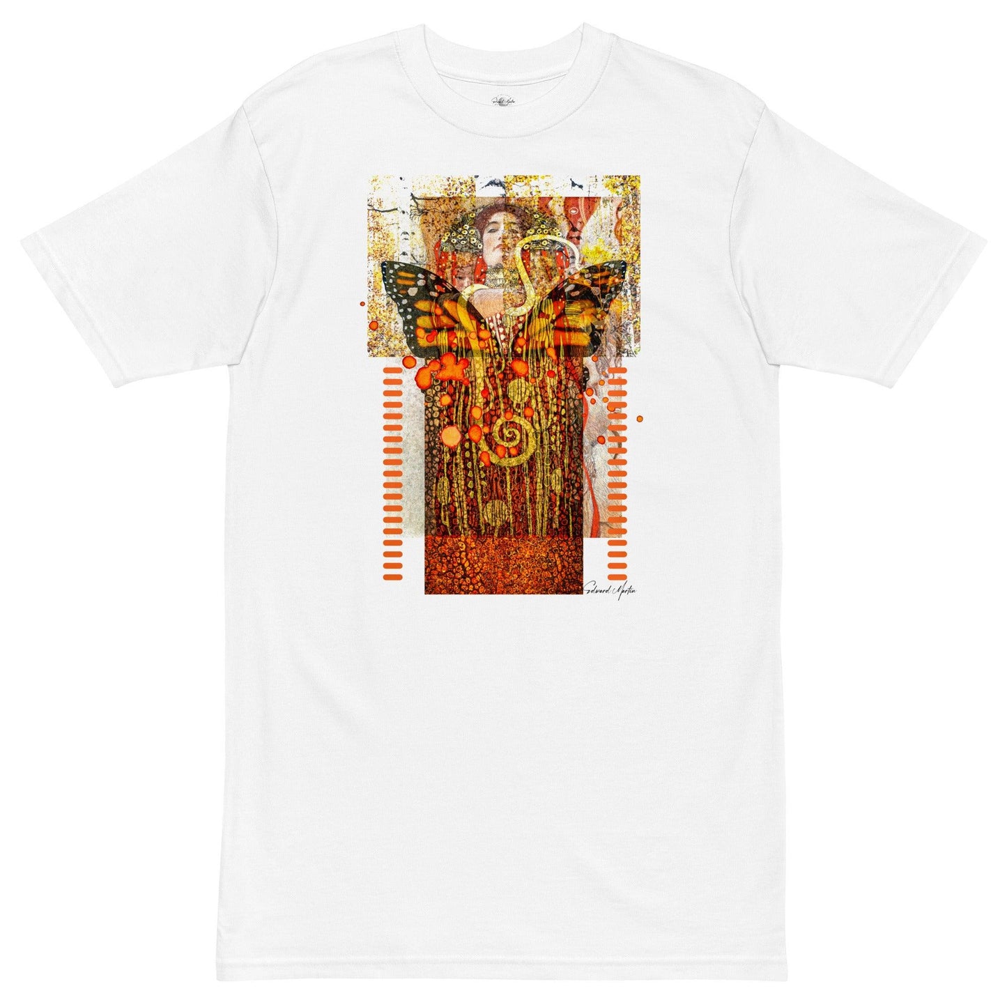 Unisex premium heavyweight tee-Goddess Rising by Edward Martin - Elementologie