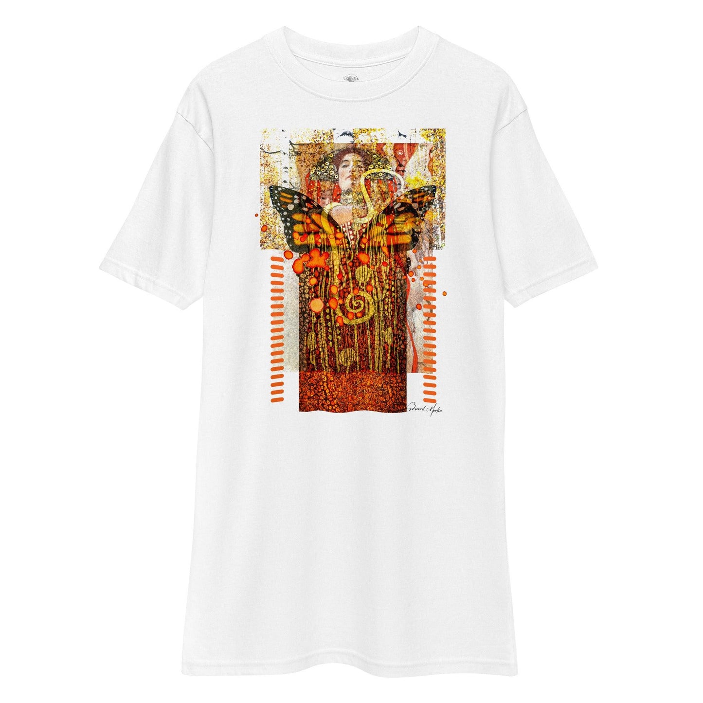 Unisex premium heavyweight tee-Goddess Rising by Edward Martin - Elementologie