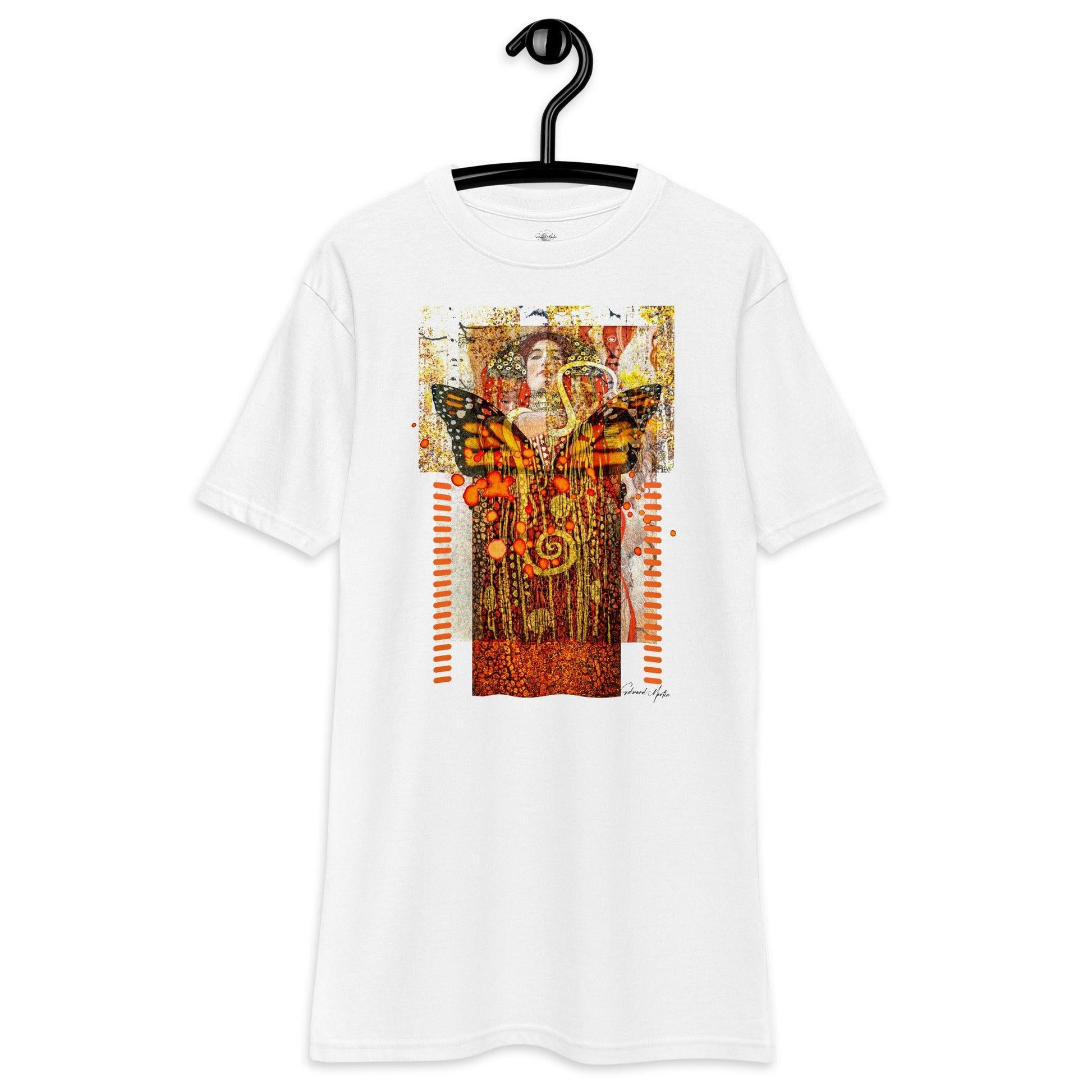 Unisex premium heavyweight tee-Goddess Rising by Edward Martin - Elementologie