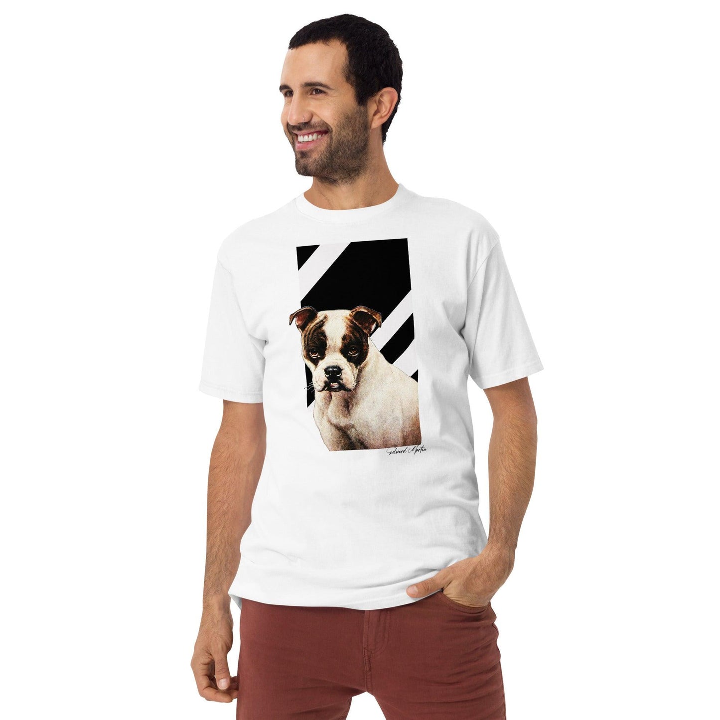 Unisex premium heavyweight tee-Dog Life No.01 by Edward Martin - Elementologie