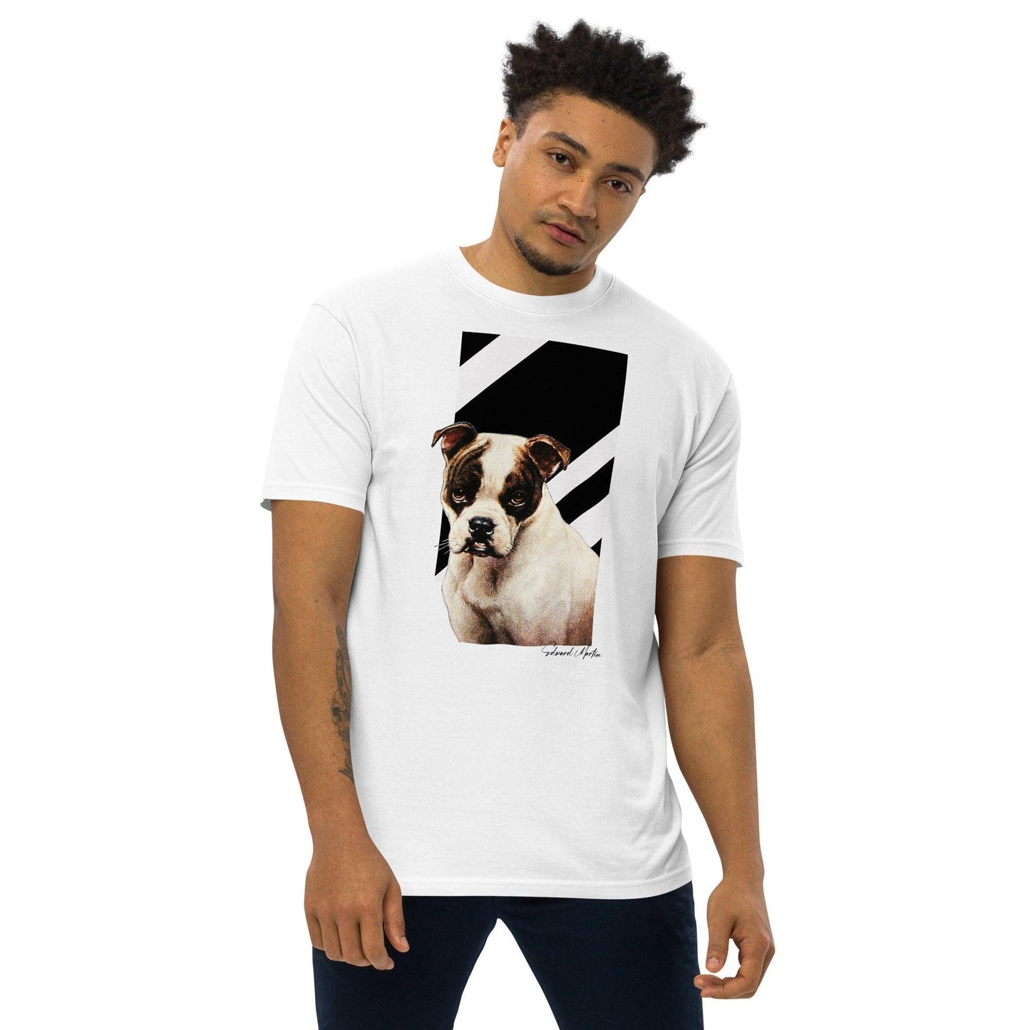 Unisex premium heavyweight tee-Dog Life No.01 by Edward Martin - Elementologie