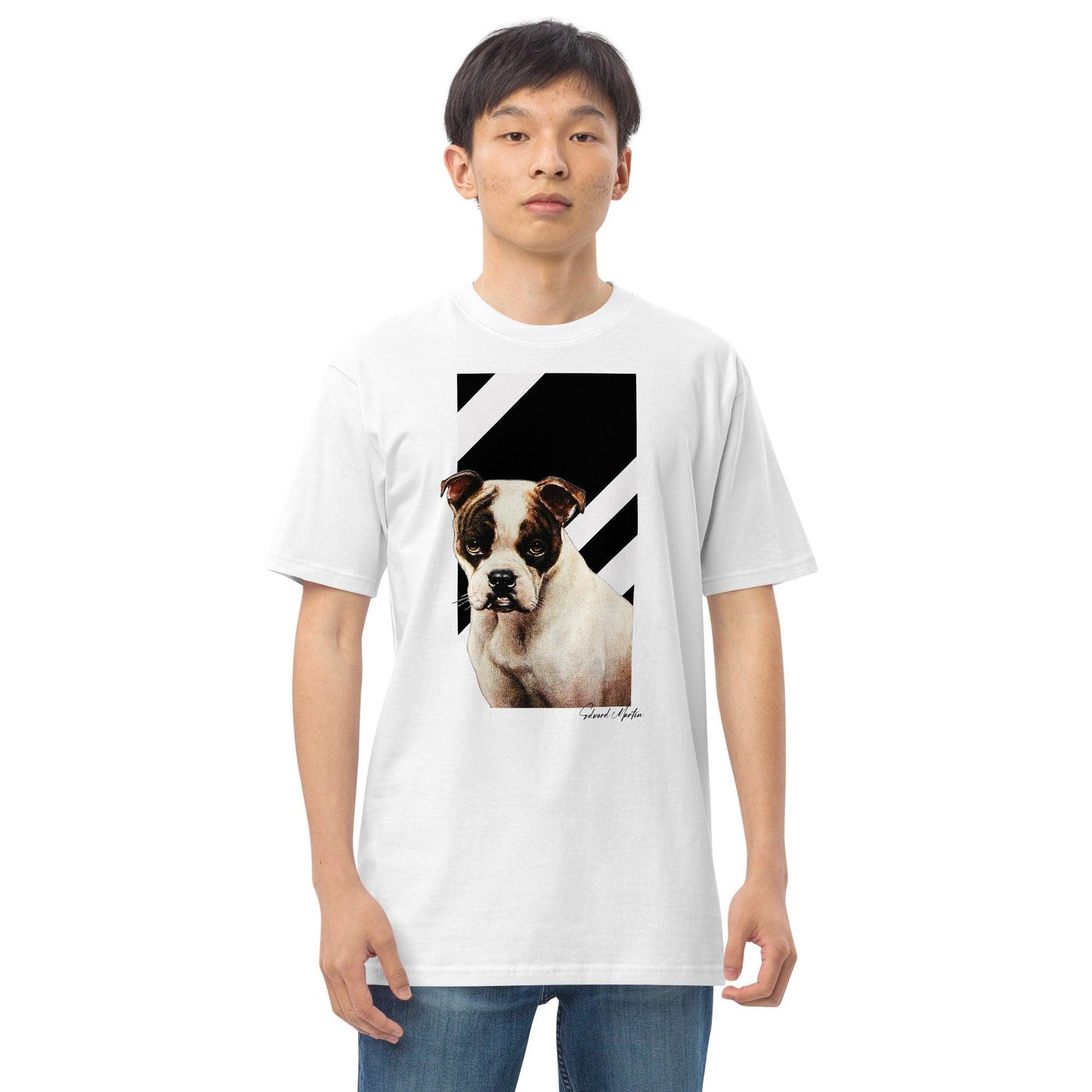 Unisex premium heavyweight tee-Dog Life No.01 by Edward Martin - Elementologie