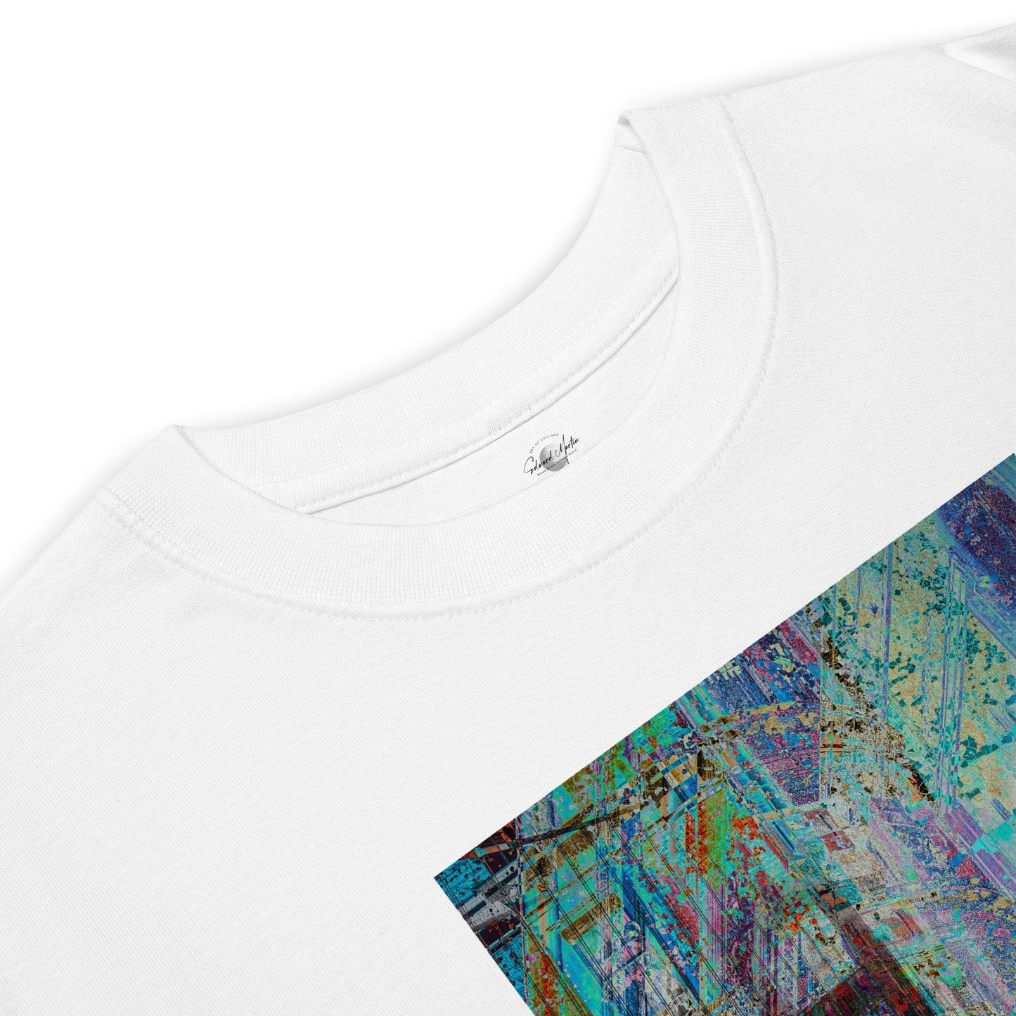 Unisex premium heavyweight tee-Abstract No.84 by Edward Martin - Elementologie