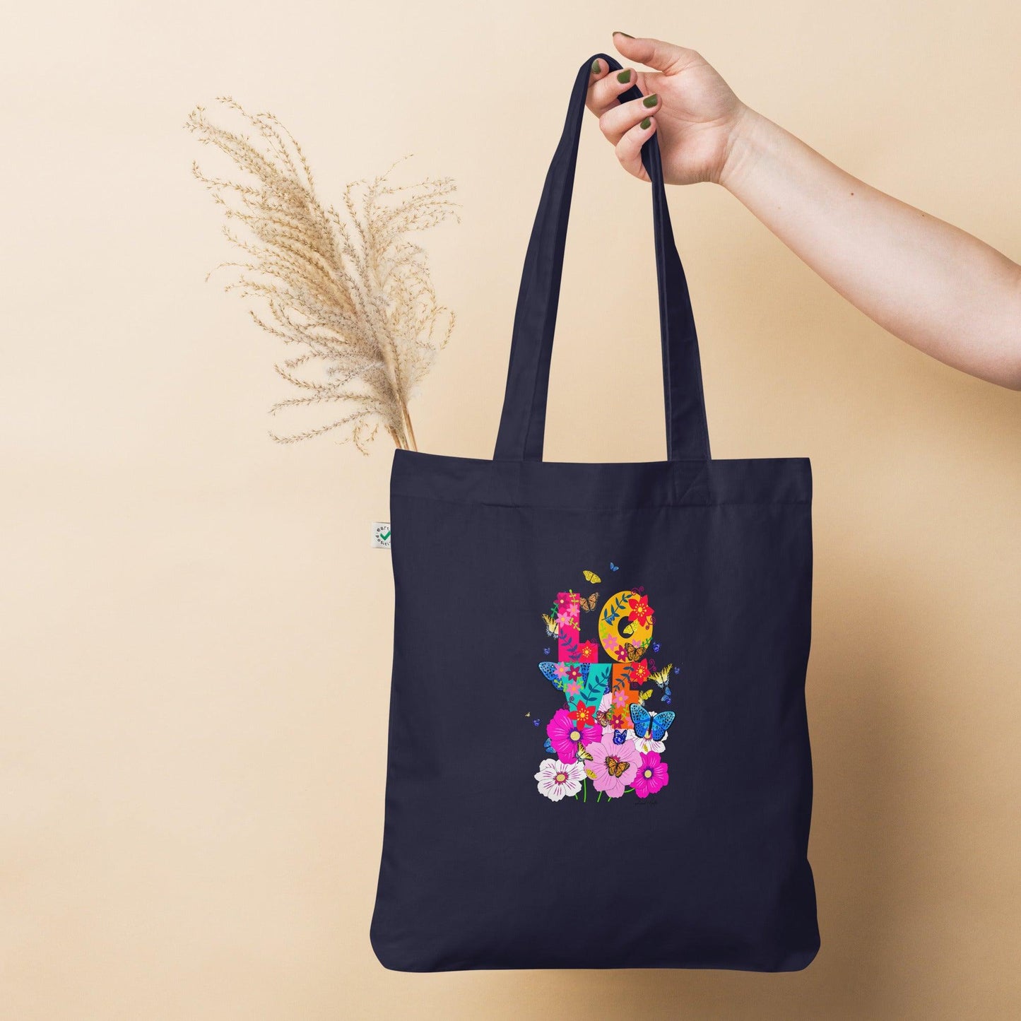 Organic fashion tote bag-Summer Love by Edward Martin - Elementologie